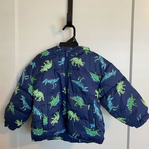NWT Old Navy Dinosaur Print Blue Jacket size 18-24 months